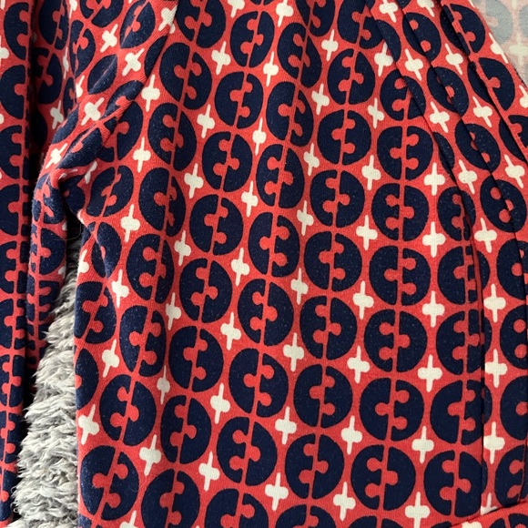 BODEN cotton blend dress - size 6R geometric pattern. Super comfortable - Picture 2 of 5